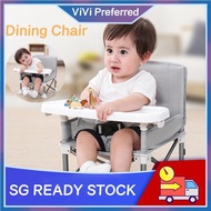 🔥[SG Seller]🔥 Foldable Baby Seat Booster High Chair -Travel Folding Booste  feeding chair baby outdoor dining chair