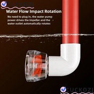 CUCKOZJ Rotating Wave Outlet, Fan-Shaped Transparent Aquarium Wave Maker Nozzle, Rotating Back Filte