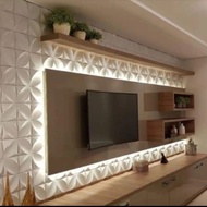 panel dinding 3D / wallpanel 3D gypsum &amp; semen tahan air