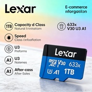 Dashcam Phone High Speed Lexar 633x 8 16 32 64 128 GB 256 512 1TB Memory SD Card TF Micro