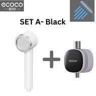 SR99. ECOCO Handheld Bathroom Showerhead with Filter Build Water Pressure Enhancement And Rainfall