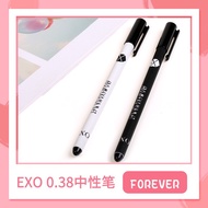 KPOP EXO 0.38 Black Stationery Gel Pen