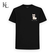 KL fox unisex t-shirt with loose form for men and women wearing 100 soft cotton that can be given as