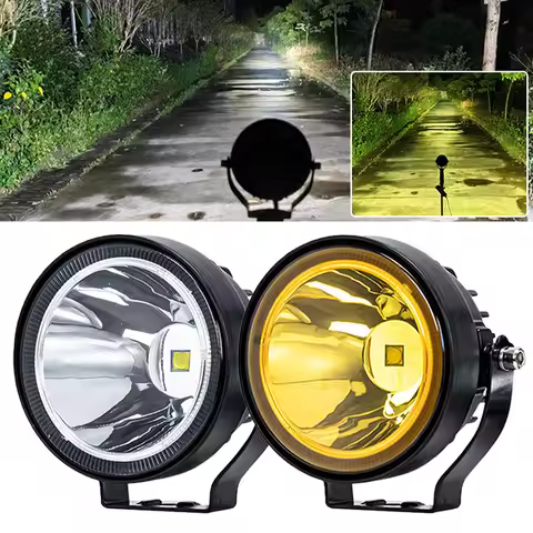 4-inch Round Small Sun Modified Spotlights High-brightness 12-60 Volts General Fog Lamps For Automob