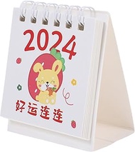 Tofficu Mini Table Calendar 2023-2024 Standing Flip Calendar Cute Countertop Calendar Planner Desk Coil Notepad for Home Office Supplies Jul.2023 – Dec.2024