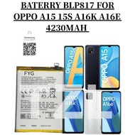 BATERRY BLP817 COMPATIBLE OPPO A15 A15S A16K X11 A3S BATERI 4230MAH