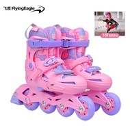 Flying Eagle | รองเท้าโรลเลอร์สเกต Night Spirit สำหรับมือใหม่ ปรับได้ พร้อมล้อล็อค