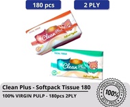 TISSUE CLEAN PLUS 180 sheet 2 Ply - TISSUE WAJAH