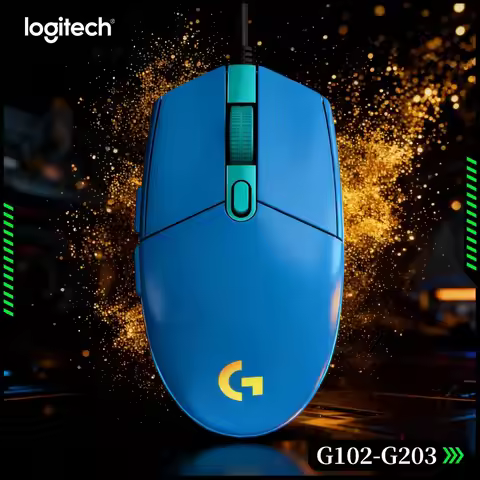 Logitech G102 Gaming Mouse, HERO Sensor Technology, 1000Hz Polling, RGB Backlit For Marathon Session