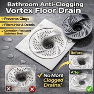 【Anti-Clog Hair Catcher】Bathroom Vortex Drain Cover/Bathroom Drain Cover/ Removable Strainer Drain