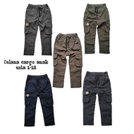 Children's CARGO TROUSERS FOR AGES 1.Up TO 13 YEARS BOYS' CARGO PANTS BACK POCKETS CHILDREN'S CARGO 
