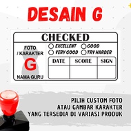 [ BISA COD ] Stempel Penilaian Guru Unik Bisa Pakai Foto