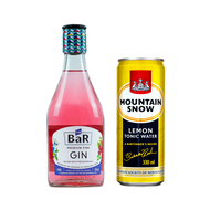 The Bar Gin Pink 335ml + Free Lemon Tonic Water (Liquor)