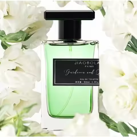 50ml Women's Gardenia & Green Tea Eau De Toilette – Elegant Long-Lasting Fresh Floral Perfume – Perf