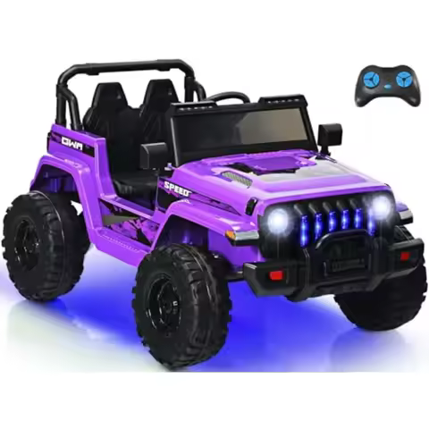 Ride on Car Truck with 2.4G Remote Control 12V Battery Powered Electric Cars for w/3 Speeds Battery 