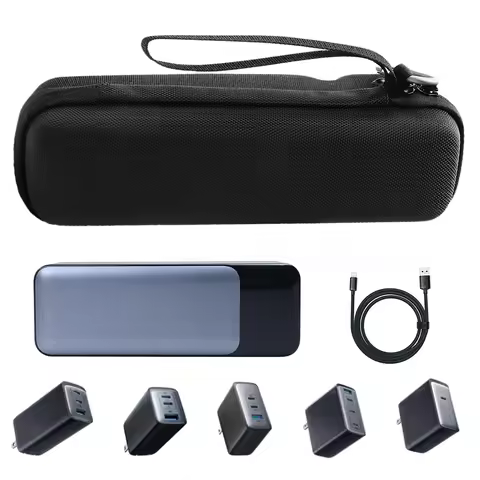 Carrying Case EVA Waterproof Travel Protective Case Shockproof Travel Carry Bag for Anker 737 Power 