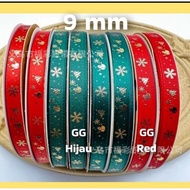 1 Roll 20 Yards & 50 Yards - Christmas Ribbon | Grosgrain ribbon | CHRISTMAS Motif Satin RIBBON