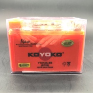 YTX12A-BS YTX12A YTX12 A YTX12A BS KOYOKO NANOAGEL BATTERY BATERI MOTOSIKAL KOYOKO SIRIM CERTIFIED G