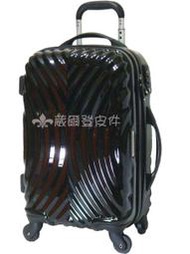 《葳爾登》mingjiang名將20吋硬殼鏡面登機箱360度旅行箱防水行李箱貝殼箱20吋8016黑色