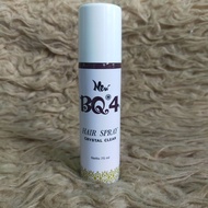 BQ4 BQ 4 HAIR SPRAY CRYSTAL CLEAR HAIR SPRAY SANGGUL PENGERAS RAMBUT 75ML