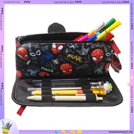 Smiggle Minecraft Spiderman Pencil Case Large-Capacity Stationery Bag Double Zipper