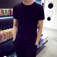 Special Offer 9.9 Yuan Nine Yuan Nine Cheap Men's Clothing Solid Color Bottoming Slim-fit T-shirt Sh