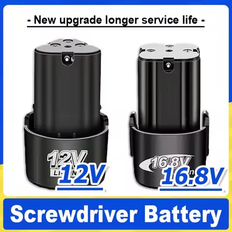 Screwdriver Battery 12V/16.8V 4000mAh Rechargeable Lithium Battery for Electric Drills, Angle Grinde