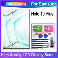 OEM AMOLED/OLED/TFT For Samsung Galaxy Note 10 Plus 4G 5G LCD Display Touch Screen With Frame Replac