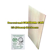 1/2 PLYWOOD or 10mm PLYWOOD Pre-Cut 12x12 12x24 24x36 36x36 etc