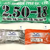 Inner Tube 2.50-18 SR (60 70/80-18) 3.00-18 CAMEL (90/90-18 90/100-18) 3.50-18 (100/90-18) Thai Tire