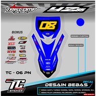 STAR NUMBER BOARD DECAL STICKER AND FRONT FENDER YZ 85 YZ 250/ YZ 250F/ KX 85/ KX 450 CUSTOM DESIGN 