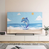 Penutup TV Penutup Kalis Habuk Kain Penutup Lukisan Minyak Segar 55 Inci 50 Inci 65 Inci Kain Penutu