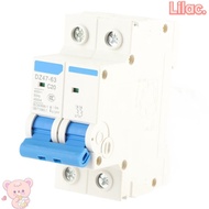 VIOLETLILAC Circuit Breaker, DZ47‑63 400V 2 P Mini Circuit Breaker, MCB 2P 20A Miniature Breaker Eng