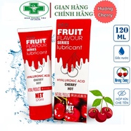 OLO FRUIT Lubricant Gel Cherry Flavor - Water Based Massage Gel Lubricant - 120ml Bottle