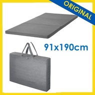 Guest mattress, grey91x190 cm foldable mattress easy to carry and fold