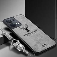 LANLIN For OPPO Reno 8 5G OPPO Reno 8 Pro OPPO Reno 8Z Reno 8T 5G Phone Case Cloth Fabric Deer Shock