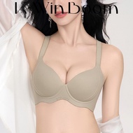 K-WinBoom 34-44BCDE Plus Size Deep V Sexy Seamless Underwear Women Frameed Ultra-Thin Breathable Pus
