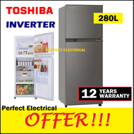 Toshiba 280L INVERTER Refrigerator GR-A28MS Top Mount Freezer 2 Door Fridge GRA28MU GR-A28MU / Sharp
