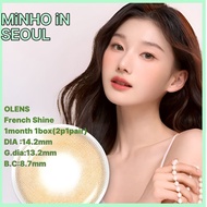 OLENS  FRENCH SHINE hazel – 1 Color  | Monthly Colored Contact Lenses  K-Beauty 2p 1box