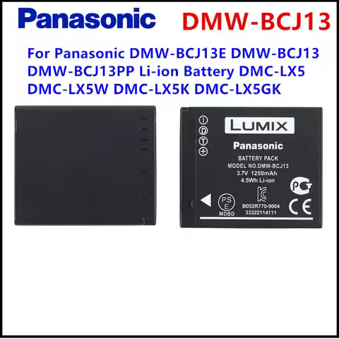 Original for Panasonic DMW-BCJ13E DMW-BCJ13 DMW-BCJ13PP Li-ion Battery DMC-LX5 DMC-LX5W DMC-LX5K DMC