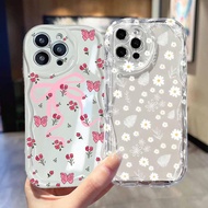 Flower Pink Bowknot Case For VIVO V60 Y400 V50 Lite 5G Y04 V40 PRO Y39 Y36 5G IQZ 10 Cover Soft Sili