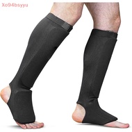 XOYU Cotton Boxing Shin Guards MMA Instep Ankle Protector Foot Protection TKD Kickboxing Pad Muaythai Training Leg Support Protectors SG