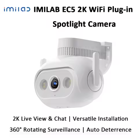 IMILAB EC5 Floodlight Camera Outdoor Security Surveillance Color Night Vision Human Tracking 2K WiFi