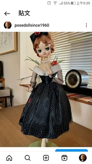 日本昭和古董宇山禮服娃娃 52cm