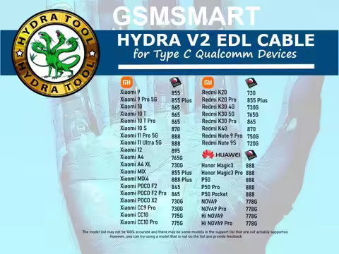 2025 HYDRA TOOL V2 EDL Cable Type-C V2 EDL USB Cable for Hydra Dongle EDL V2 CABLE FOR HYDRA DONGLE