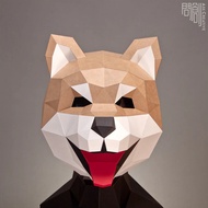 Polycraft 3D Shiba Dog Head Animal Paper Mask Model