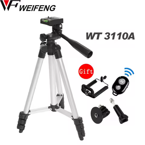 WF 3110A Tripod With 3-Way HeadTripod for Nikon D7100 D90 D3100 DSLR Sony NEX-5N A7S Canon 650D 70D 