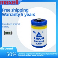 LISUN ER14250/TL-5902/LS14250 1/2AA 3.6V 1200mAh Lithium Battery for PLC Programmers Automated Intel
