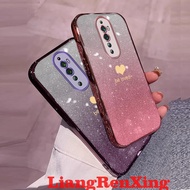 Casing OPPO Reno 2F reno2 F reno 2 F reno 3 phone case Softcase Silicone shockproof Cover new design glitter for girls lovers clear case SFAX01