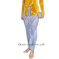 Rok plisket wiru Batik Liris Putih /Rok Batik/Rok kondangan/Rok wisuda
